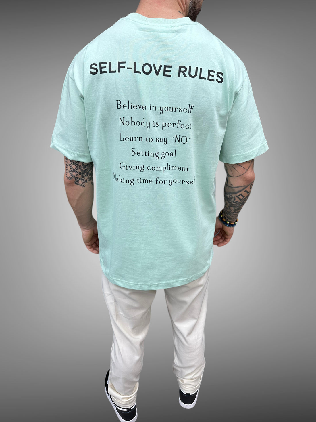 ADJ - T-shirt mint self rules - Stayin