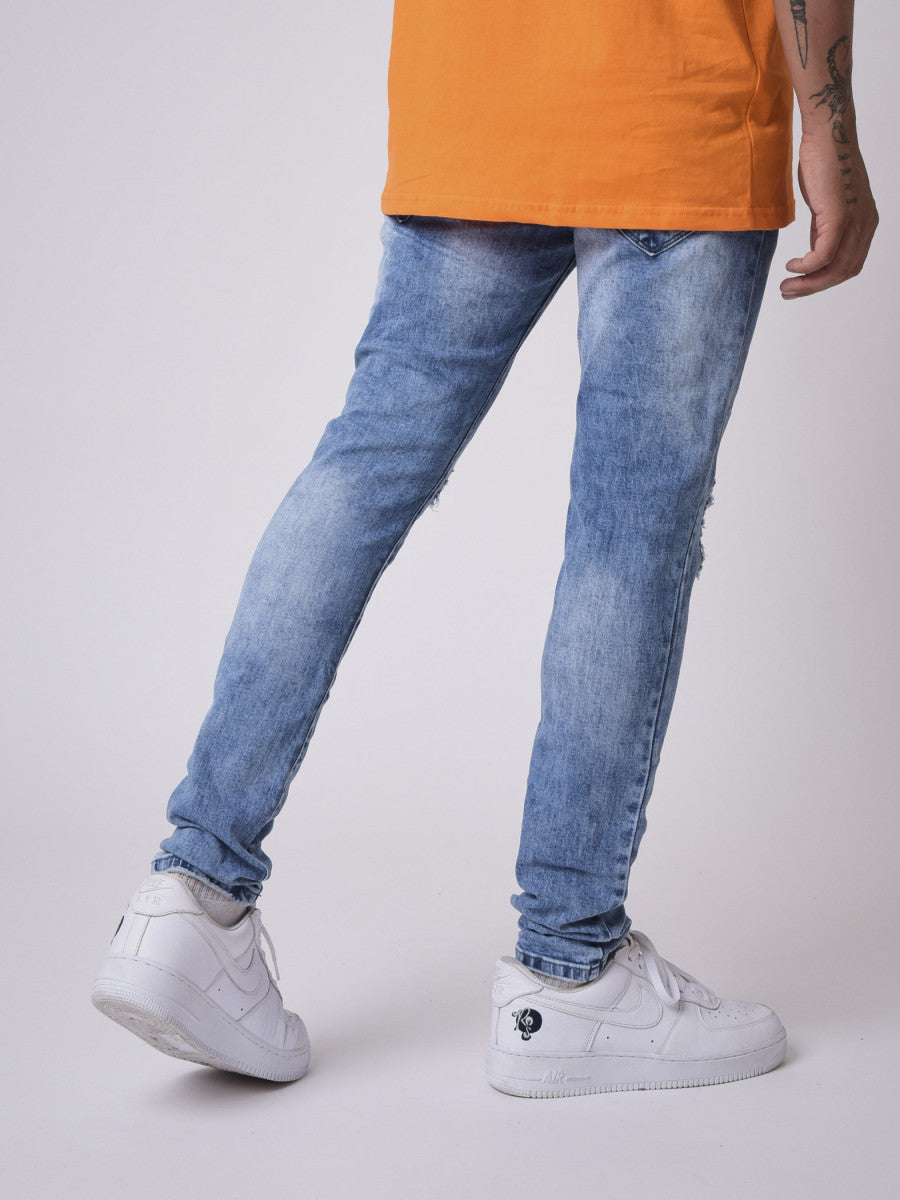 Project X Paris - Jean slim bleu délavé