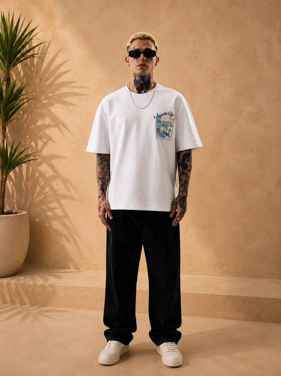 T-Shirt Marseille blanc