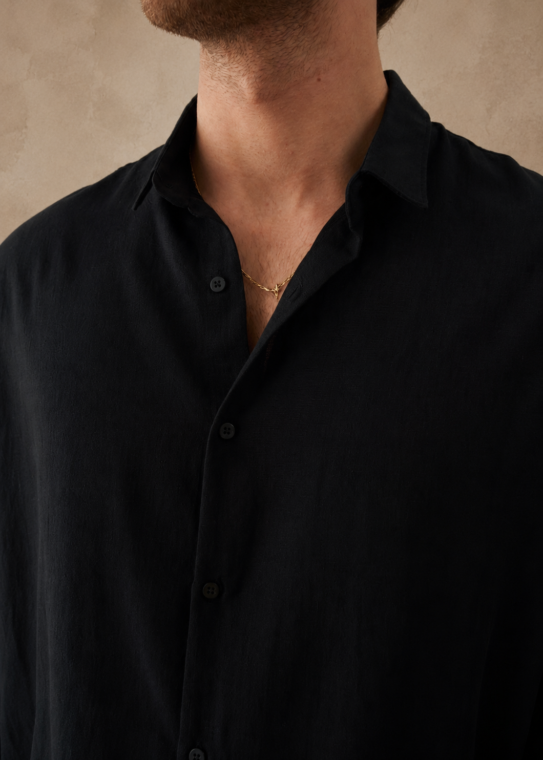 Chemise manches longues noire