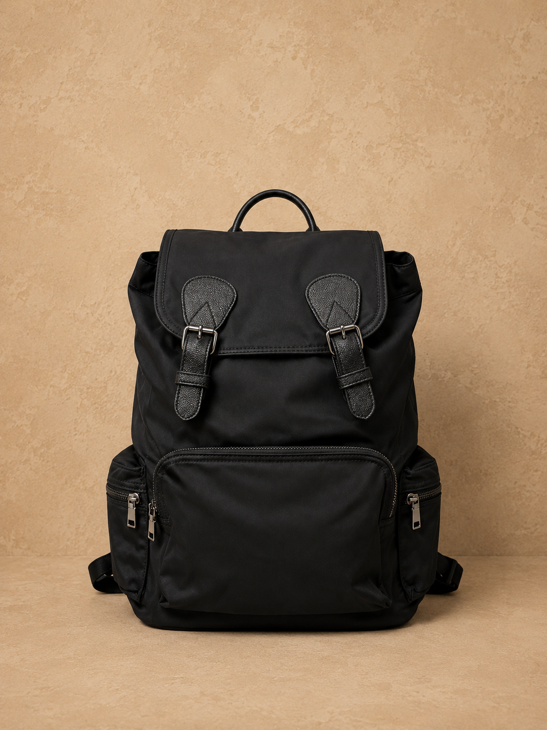 Sac à dos noir multi poches