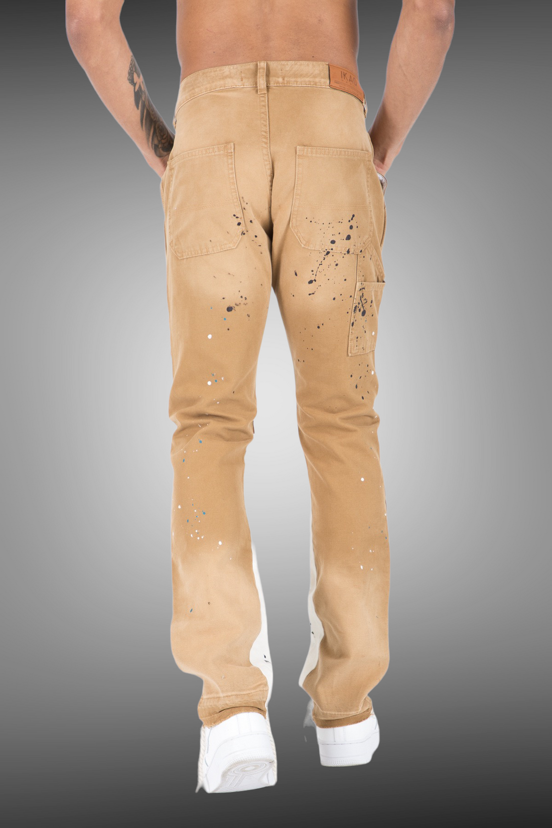 IKAO - Jean regular beige peinture - Stayin