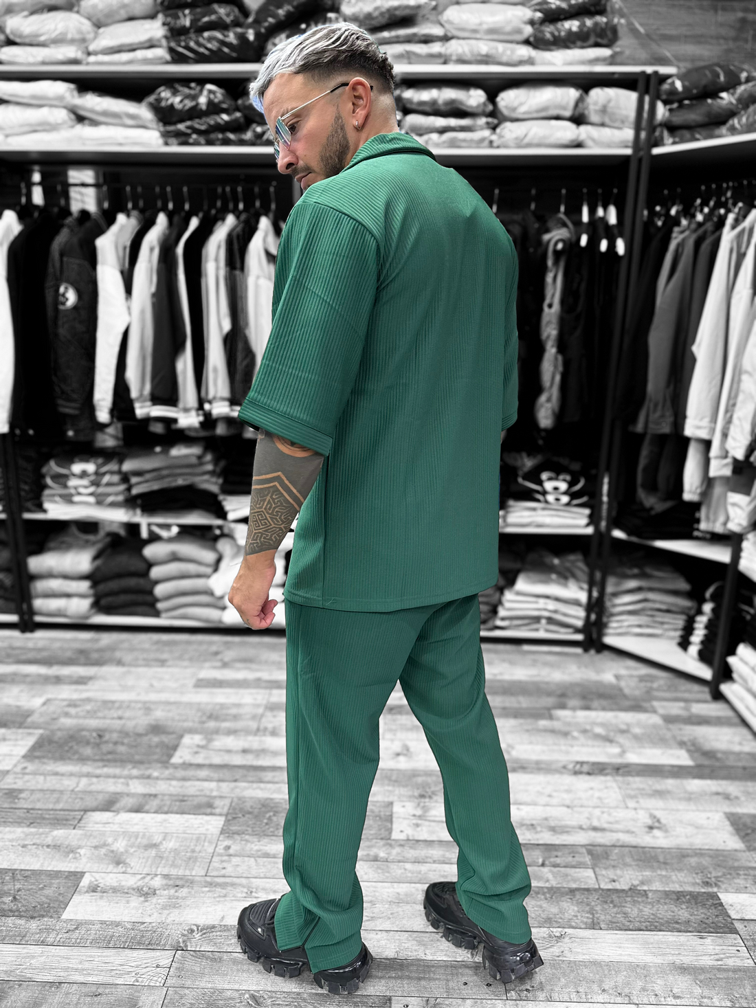 Ensemble Paolo vert polo + pantalon - Stayin