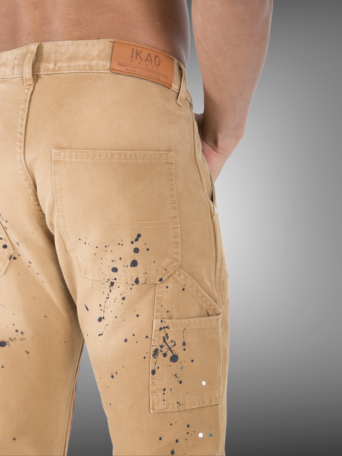 IKAO - Jean regular beige peinture - Stayin
