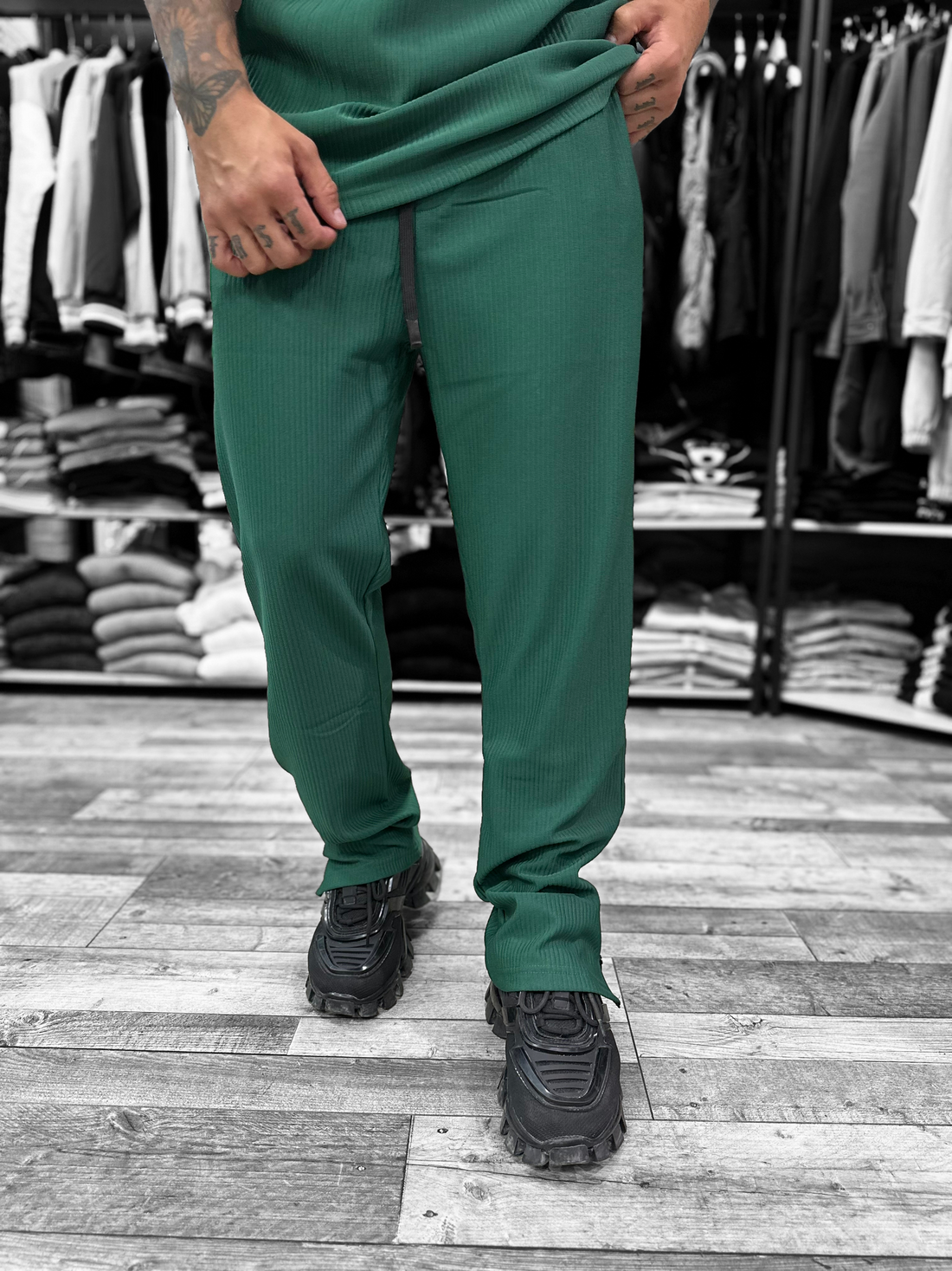 Ensemble Paolo vert polo + pantalon - Stayin