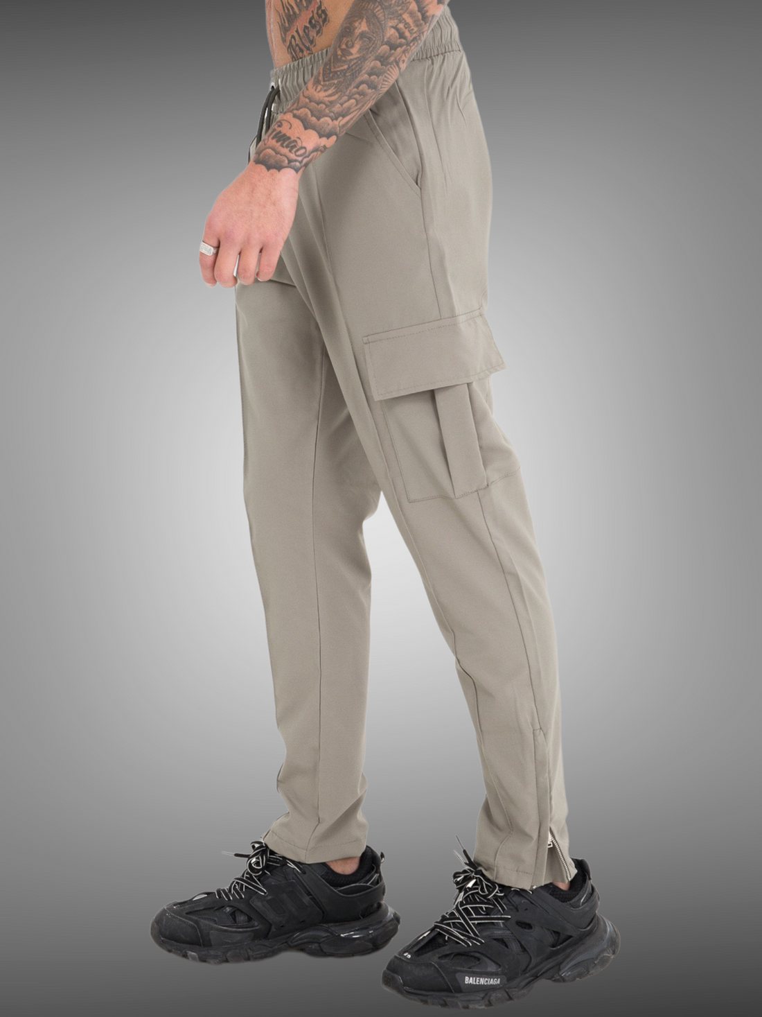 Pantalon cargo zip kaki - Stayin