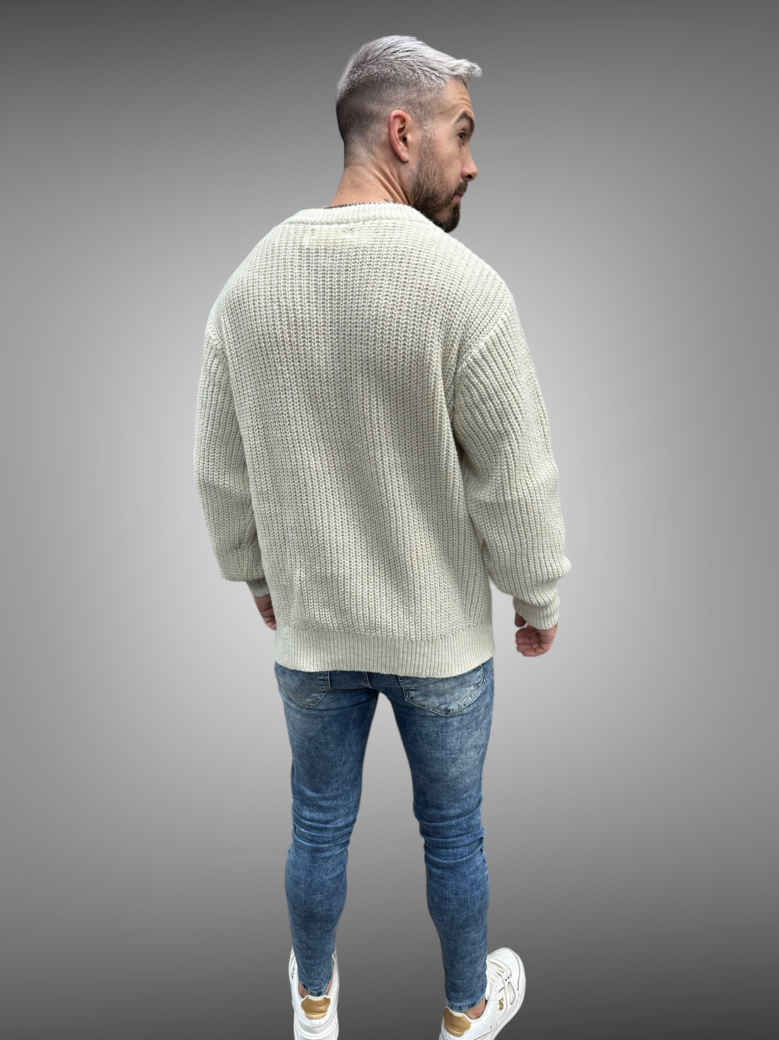 Frilivin - Pull oversize maille beige - Stayin