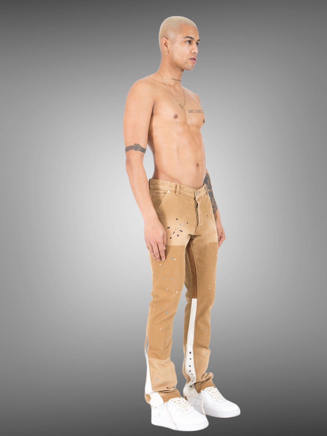 IKAO - Jean regular beige peinture - Stayin