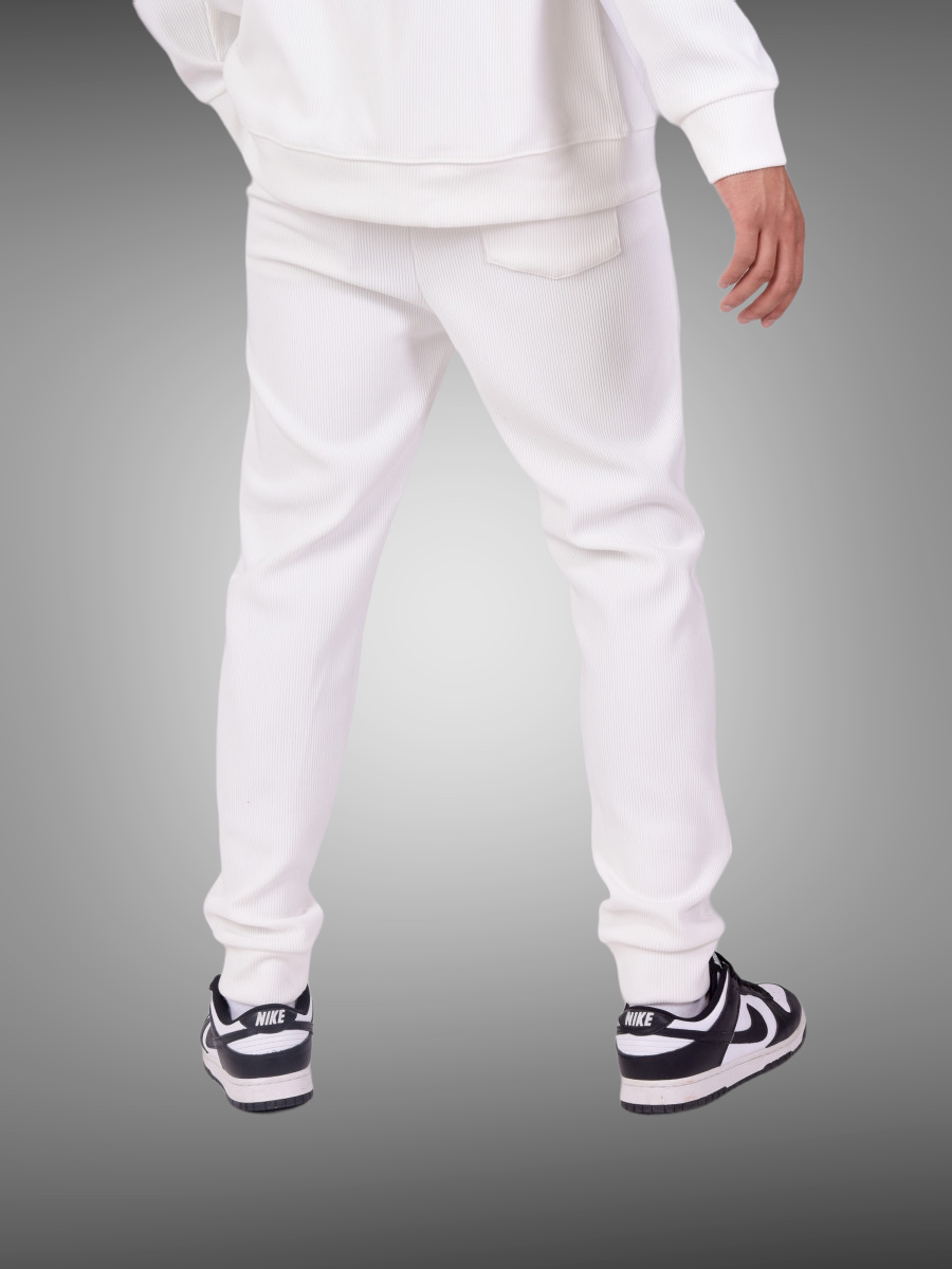 Project X Paris - Bas de jogging cotelé simple broderie blanc - Stayin