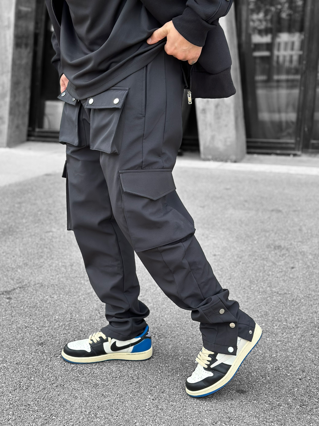 Cargo noir sales homme
