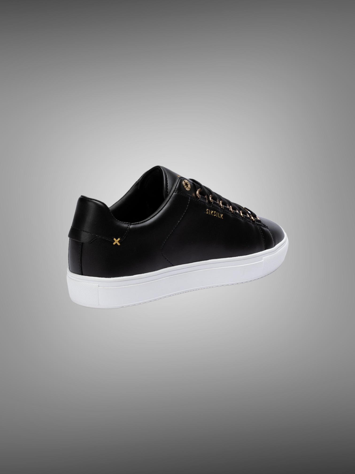 SikSilk - Black Classic Trainer With Metal D-Rings - Stayin