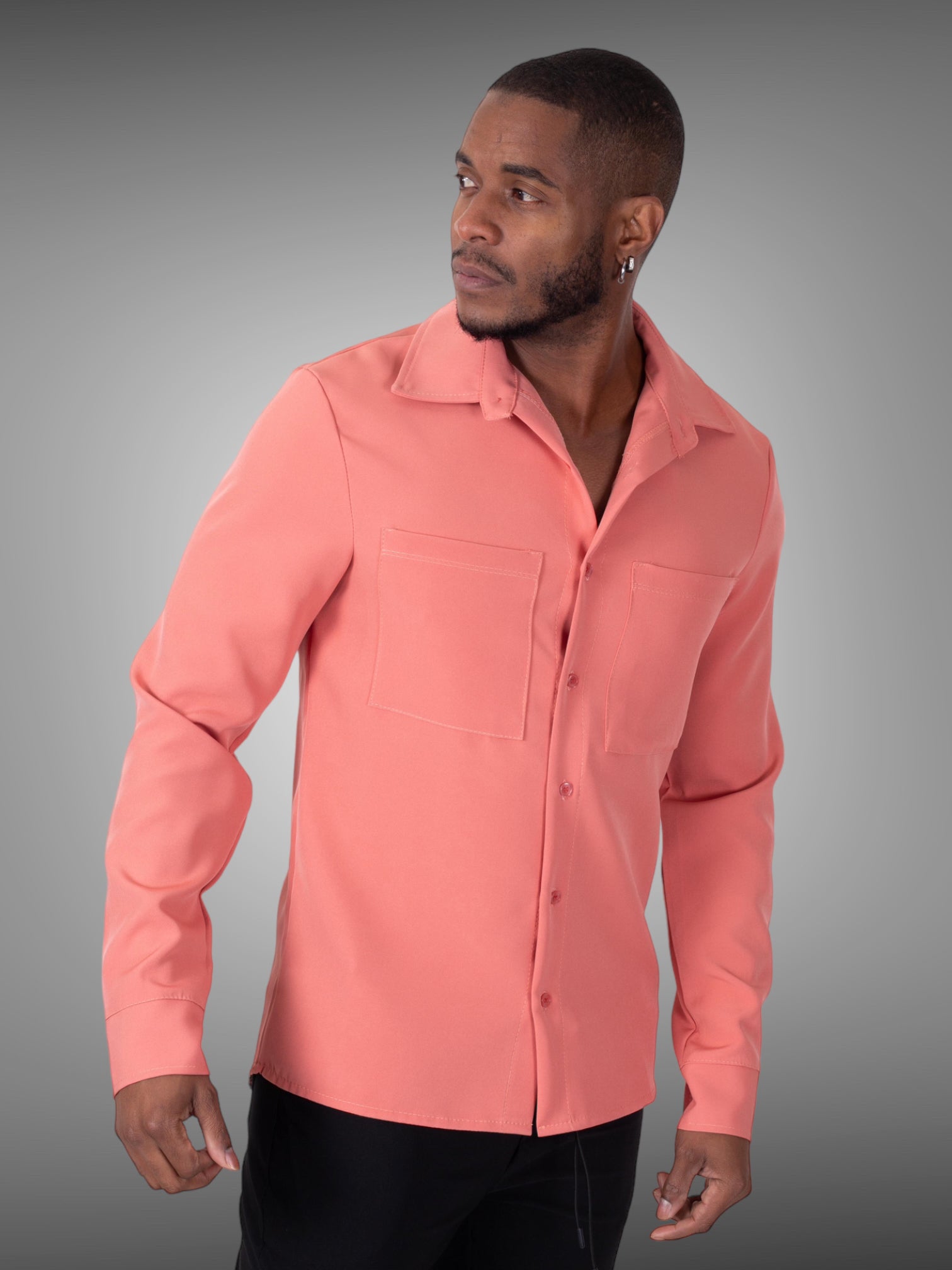 Uniplay - Chemise Lounge saumon - Stayin