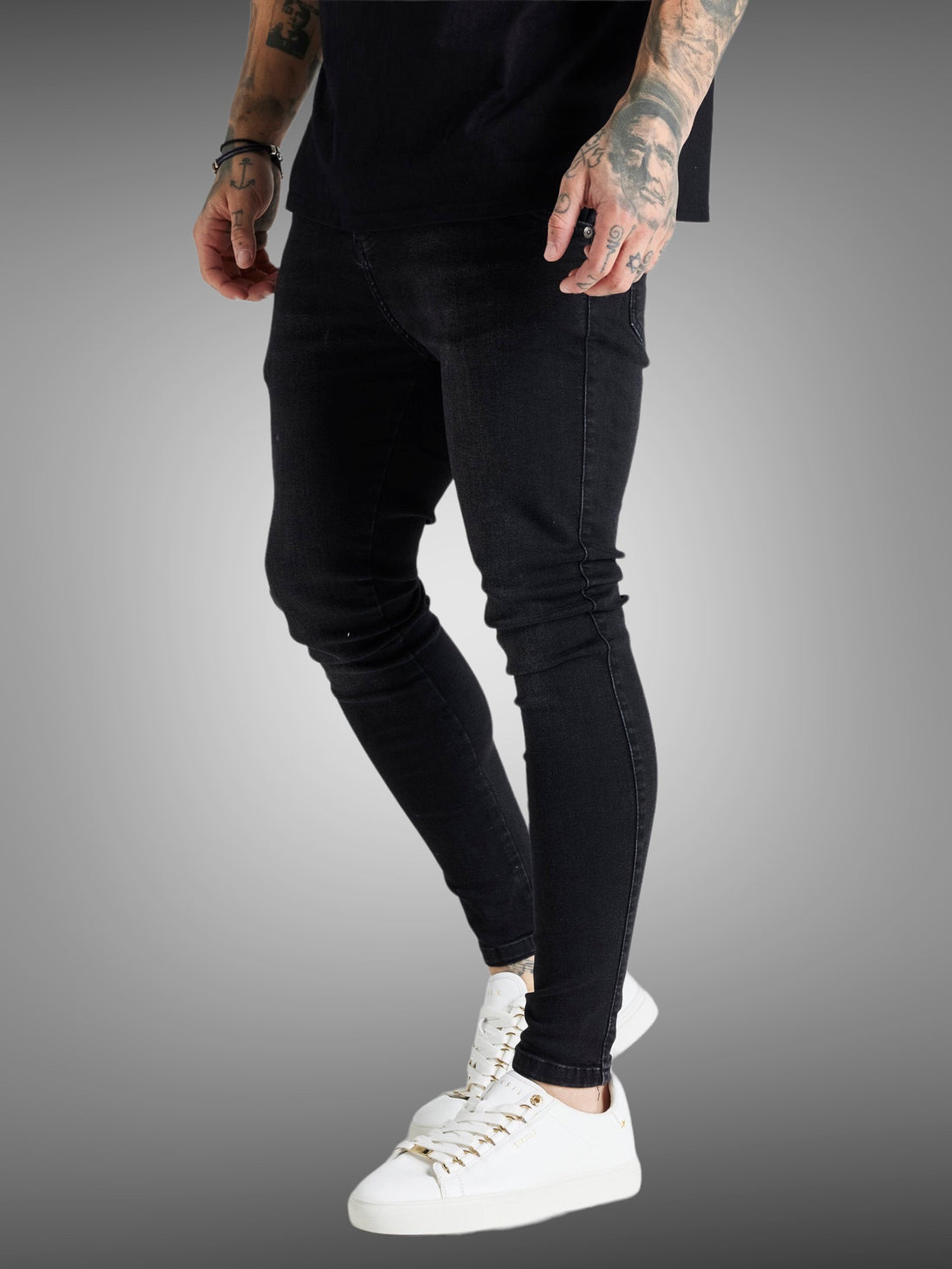 SikSilk - Black Washed Skinny Jean - Stayin