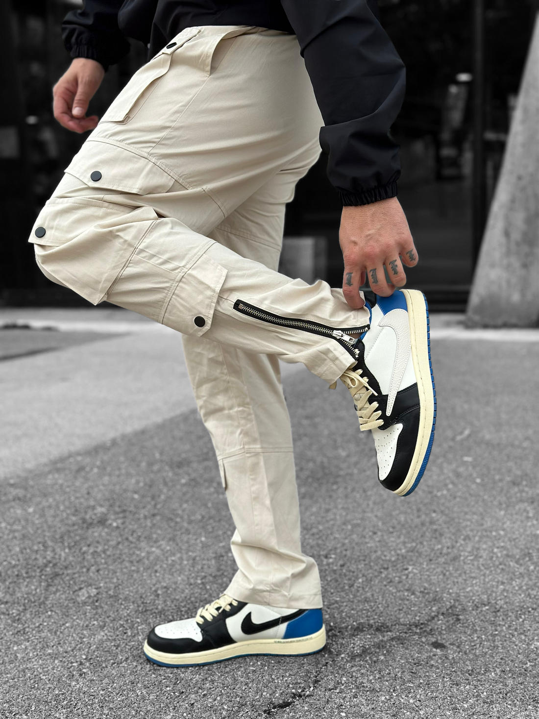 Pantalon Cargo beige zip - Stayin