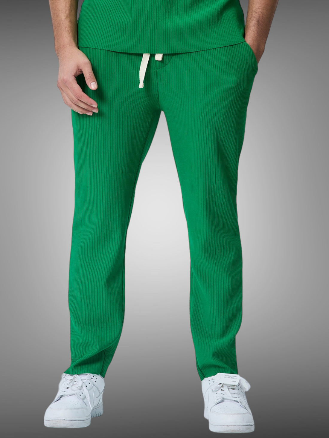 Pantalon Pablo vert texturé - Stayin