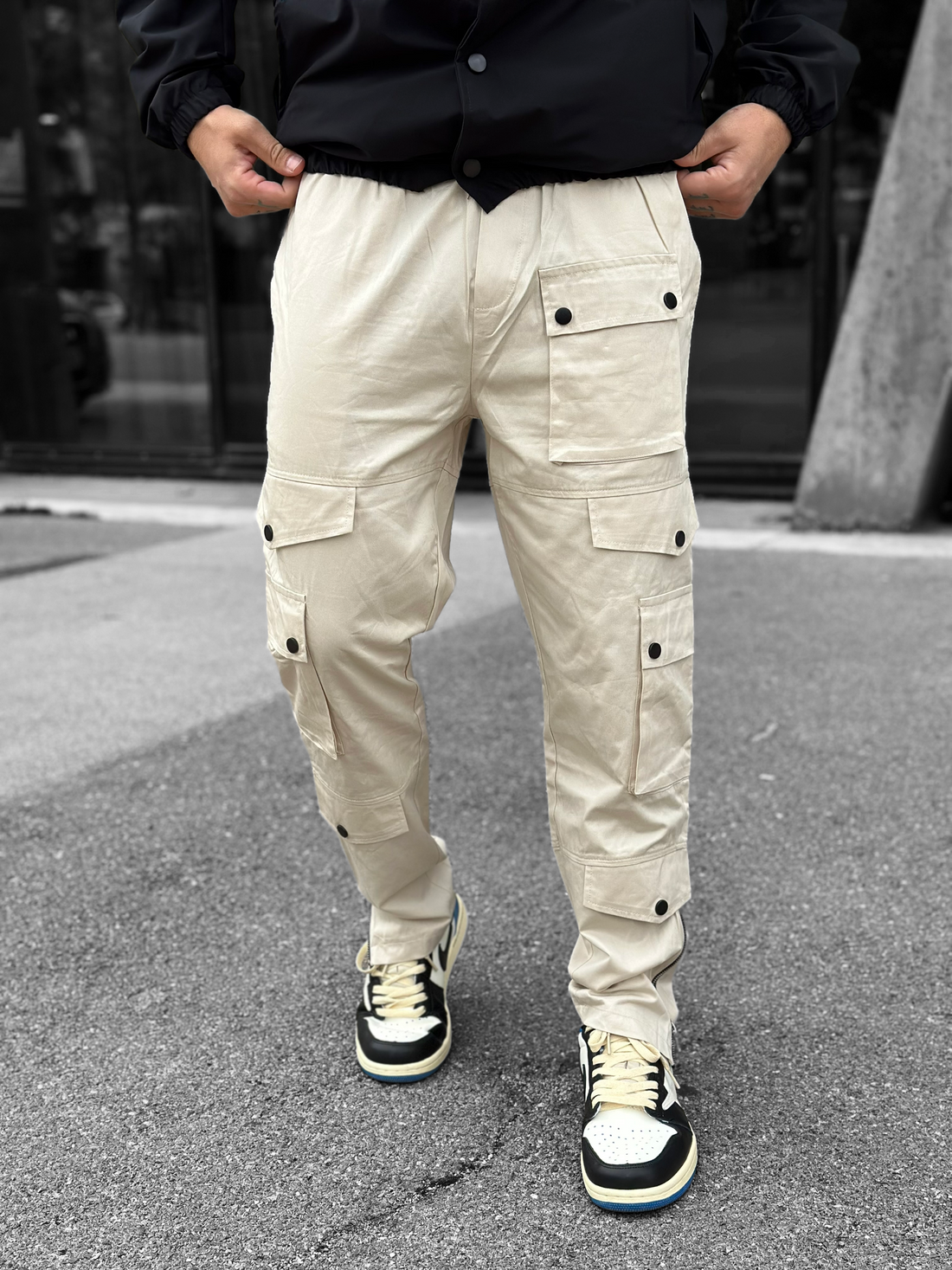Pantalon Cargo beige zip - Stayin