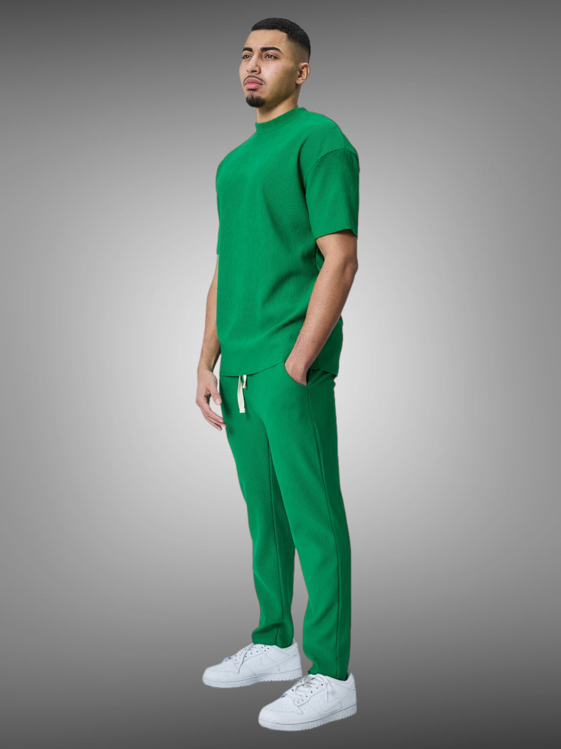 Pantalon Pablo vert texturé - Stayin