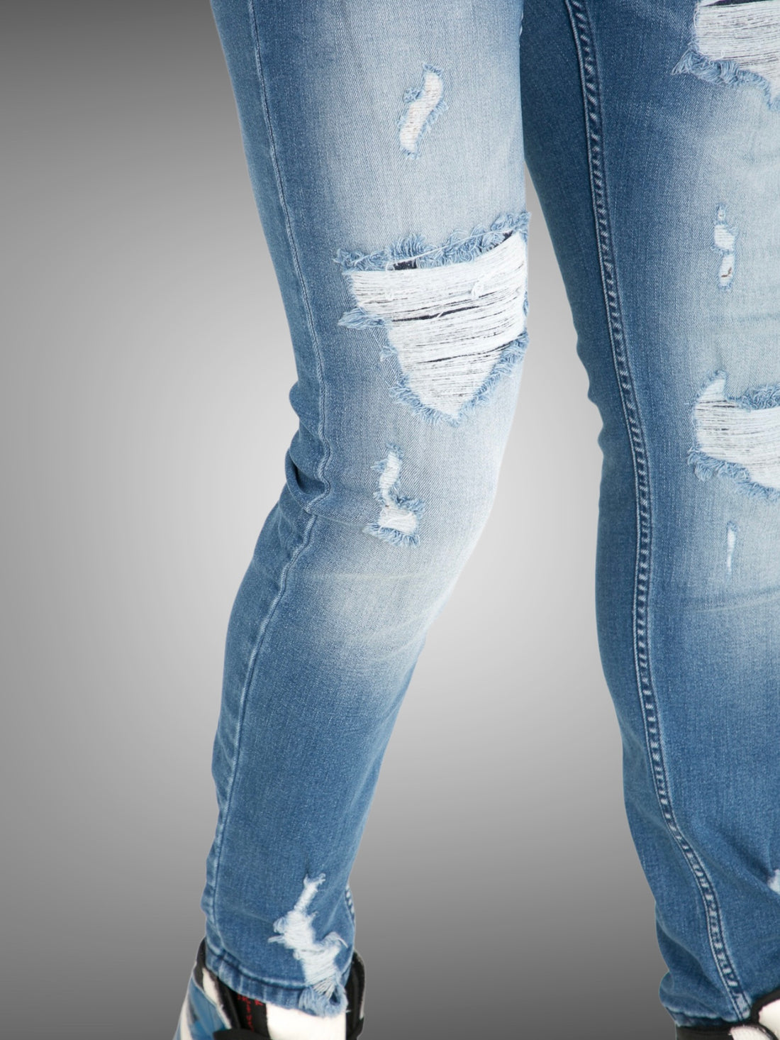 IKAO - Jean slim bleu destroy - Stayin