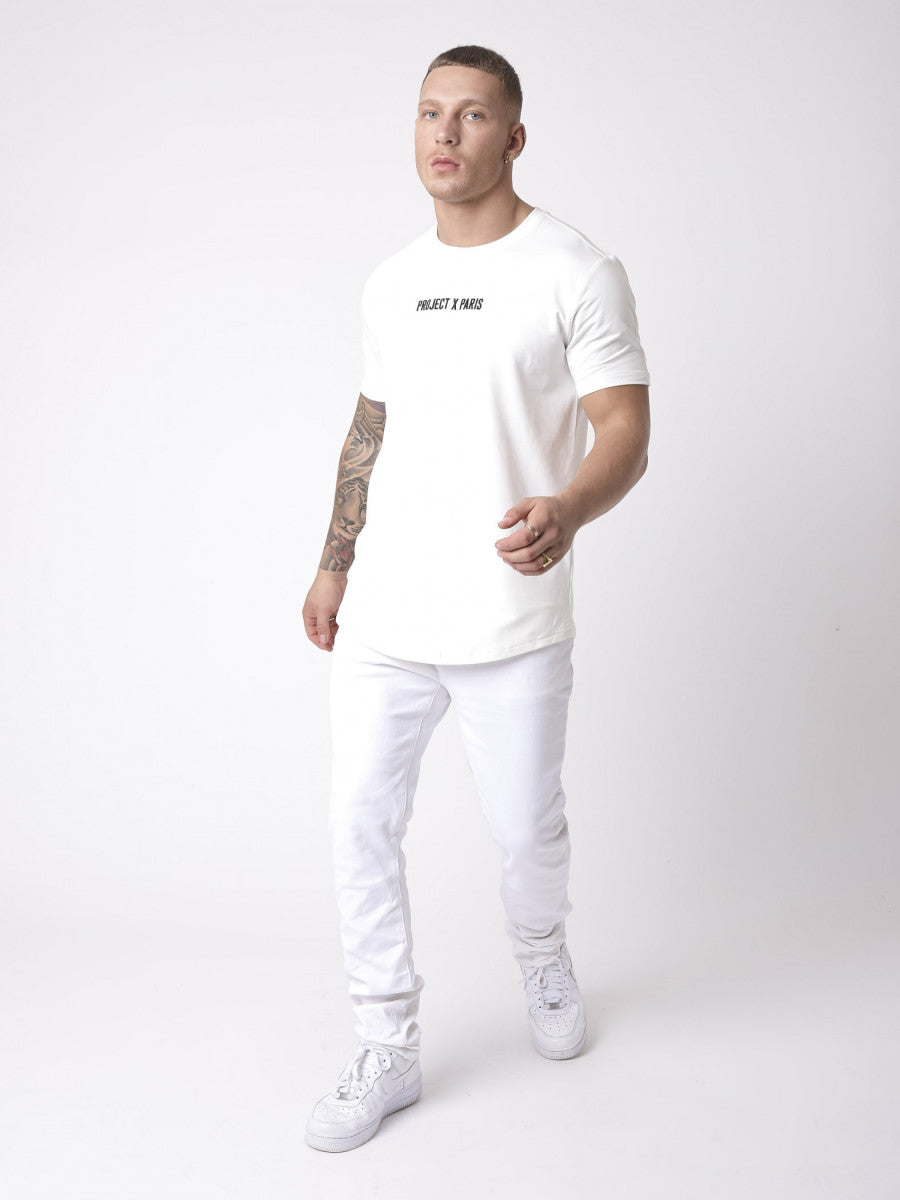 Project X Paris - T-shirt basic logo broderie Blanc - Stayin