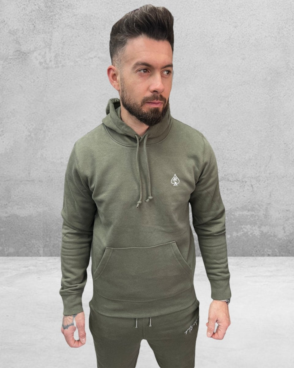 Asdepic - Sweat capuche kaki brodé "As" - Stayin