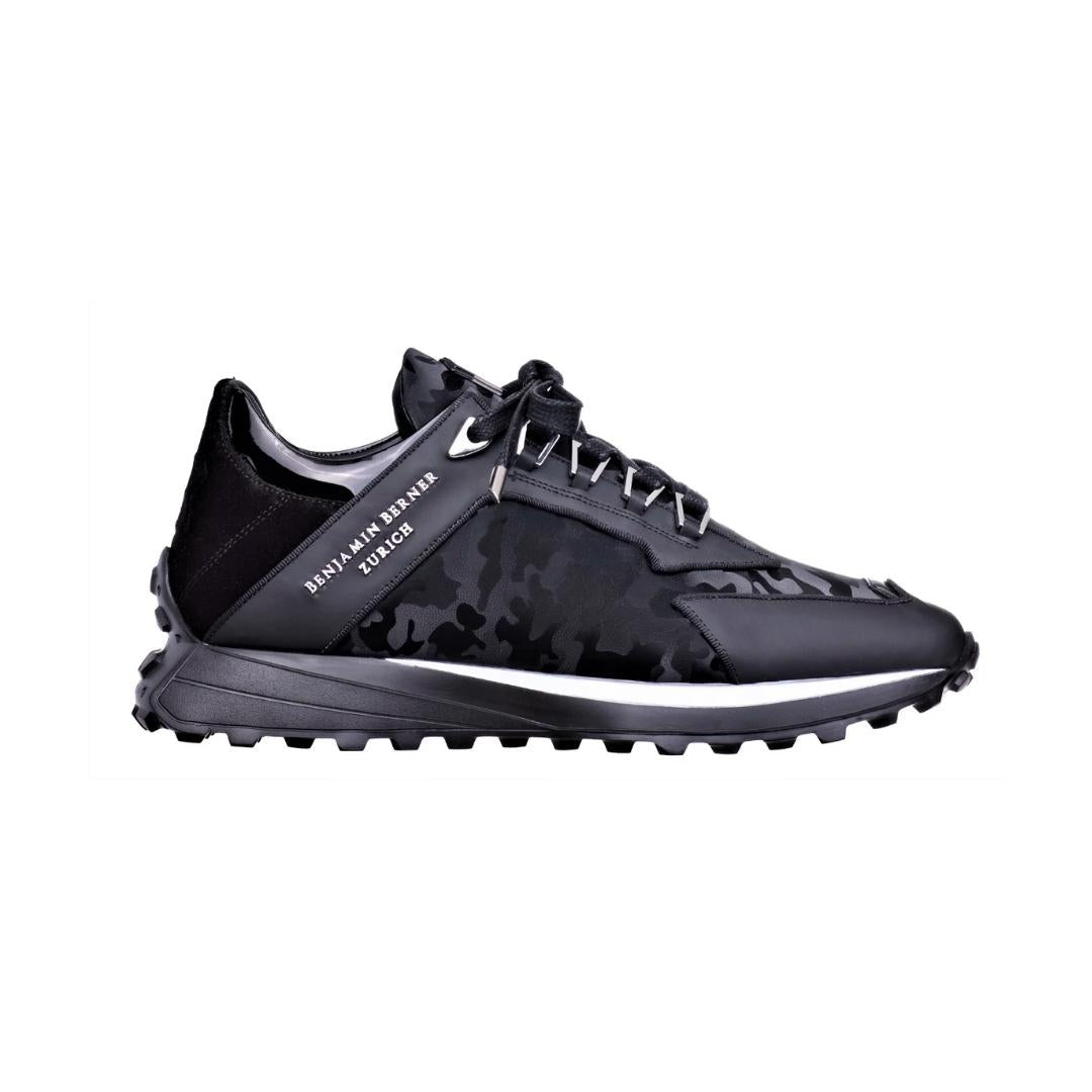 BNJ - Basket ALPHA RUNNER ALL BLACK REFLECTIVE CAMOUFLAGE - Stayin