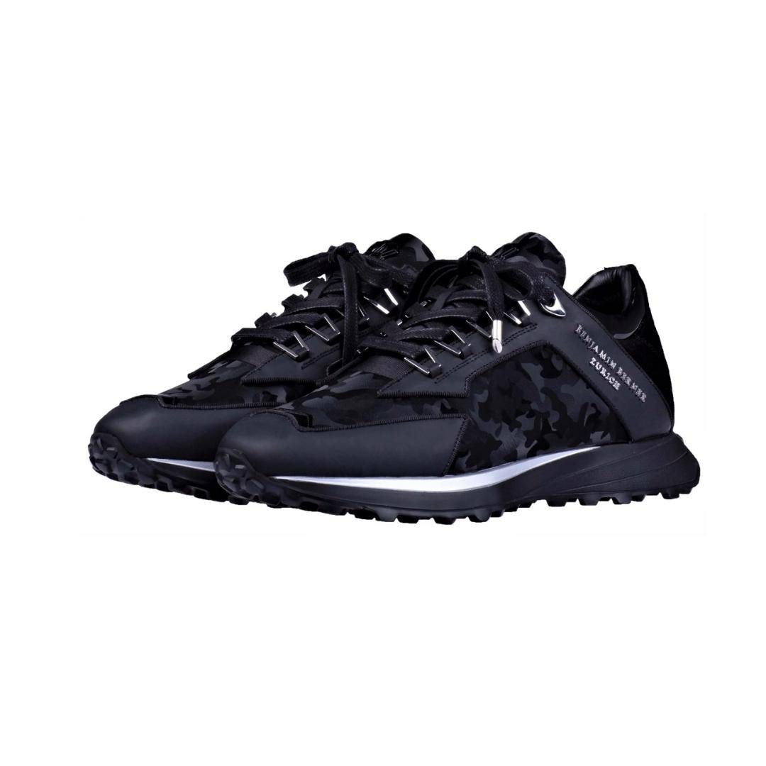 BNJ - Basket ALPHA RUNNER ALL BLACK REFLECTIVE CAMOUFLAGE - Stayin