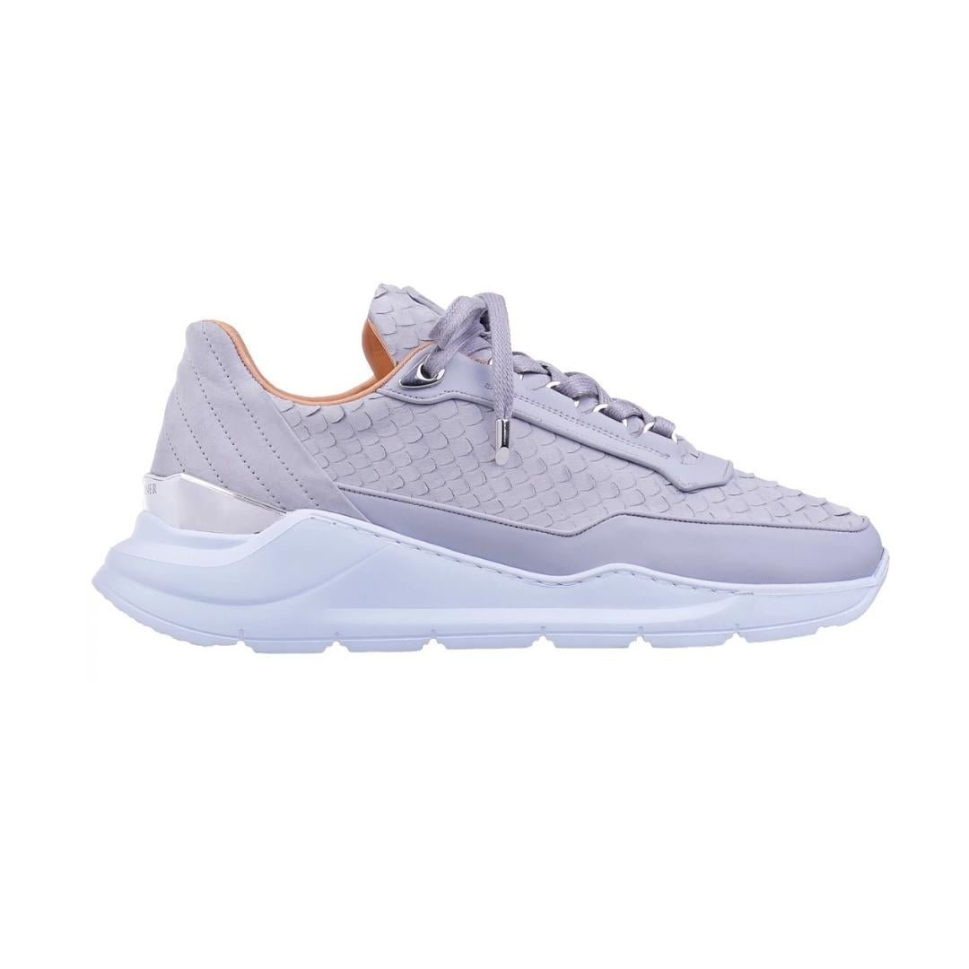 BNJ - Basket ALPHA RUNNER ICE GREY PYTHON CUT-MATT NAPPA - Stayin