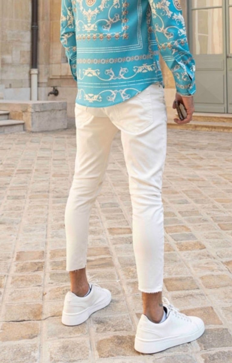 Frilivin - Jean skinny court blanc - Stayin