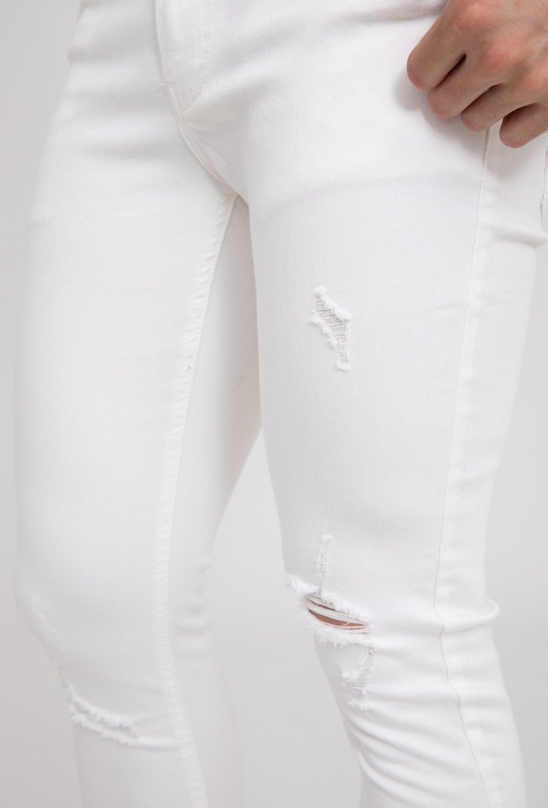 Frilivin - Jean skinny court blanc - Stayin