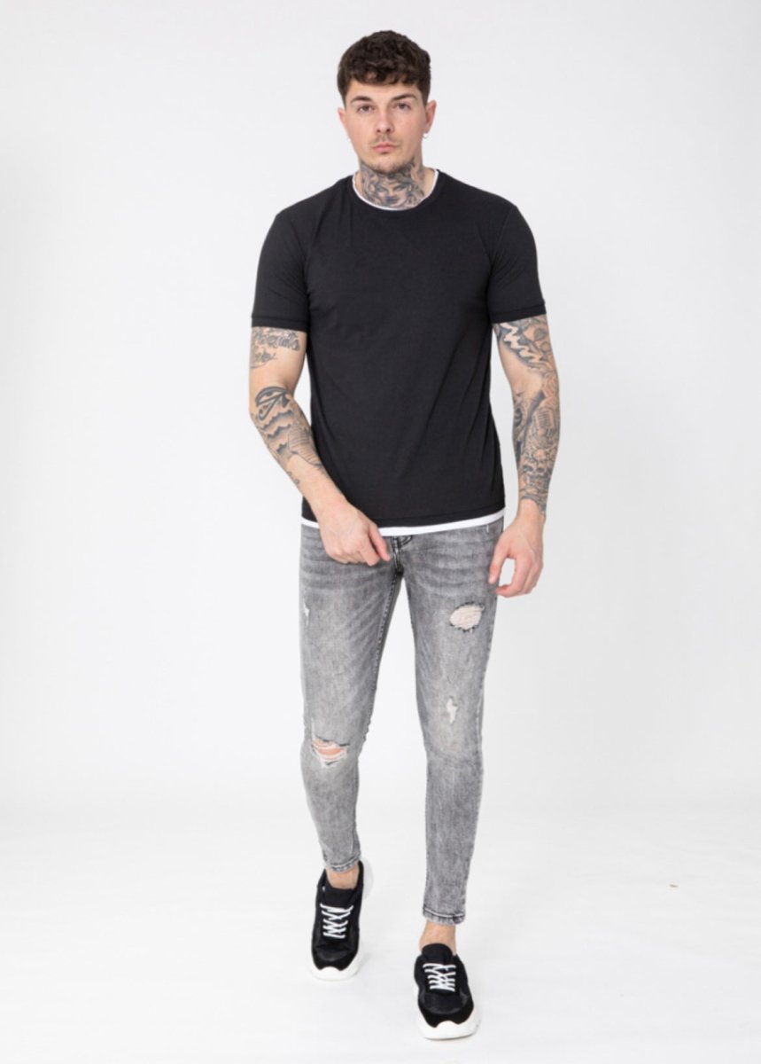 Frilivin - Jean skinny gris clair VJ308 - Stayin