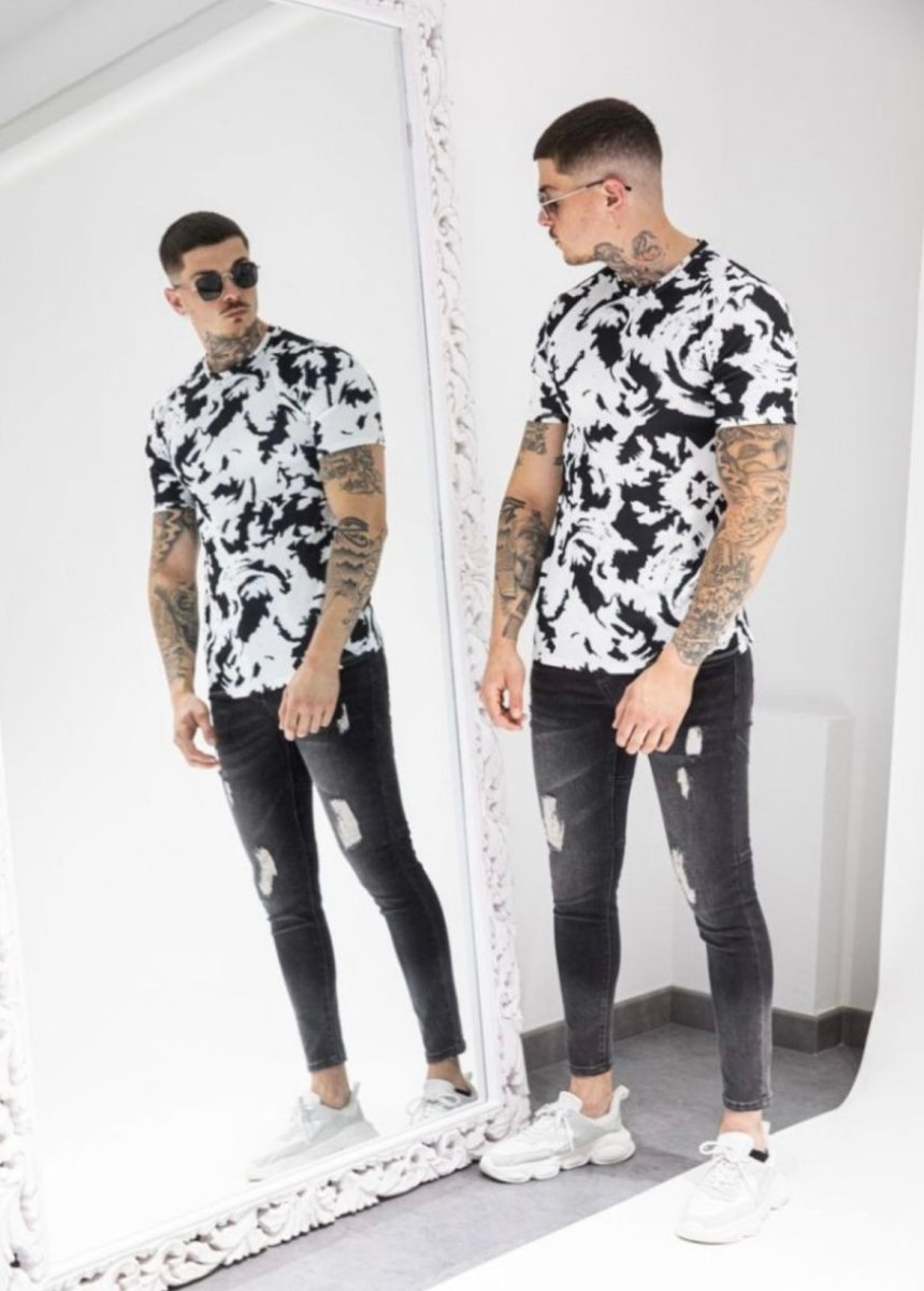 Frilivin - Jean skinny gris / noir VJ282 - Stayin