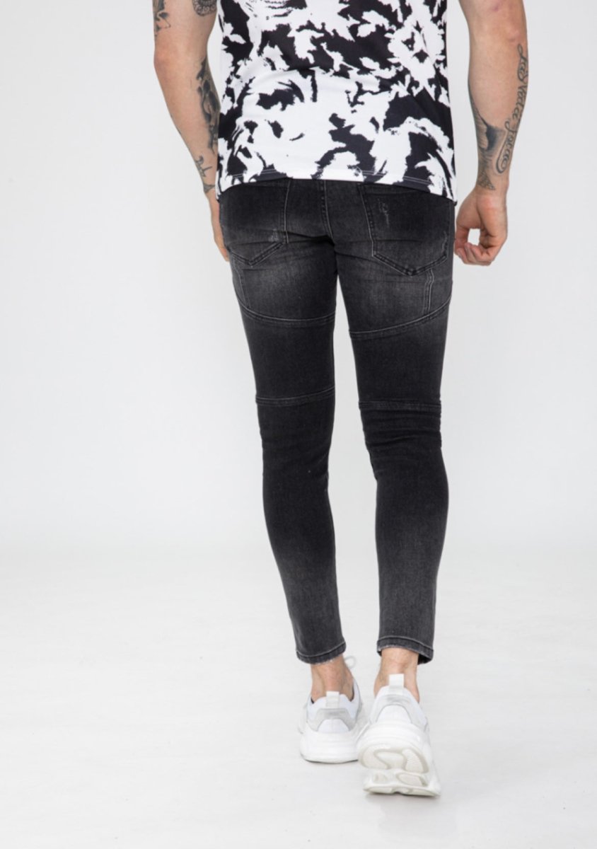 Frilivin - Jean skinny gris / noir VJ282 - Stayin
