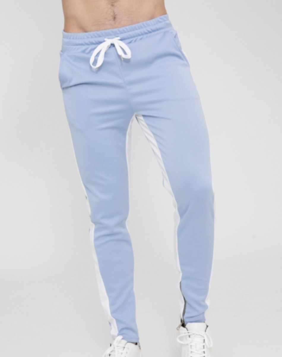 Frilivin - Pantalon bleu bande blanche #1565 - Stayin