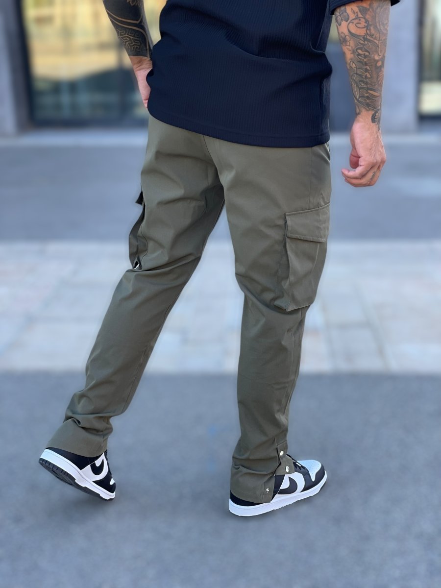 Frilivin - Pantalon Cargo 3 boutons kaki #60060 - Stayin