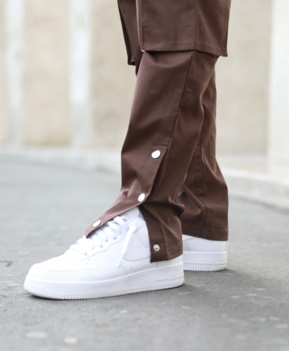 Frilivin - Pantalon Cargo 3 boutons Marron - Stayin
