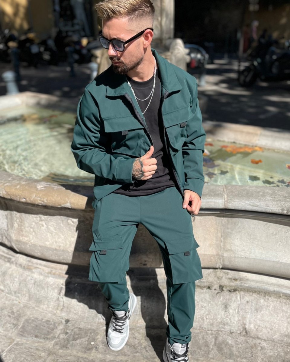 Frilivin - Veste cargo vert foncé #50062 - Stayin