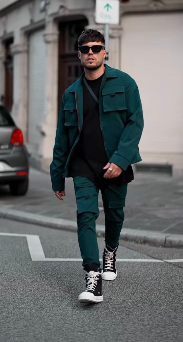 Frilivin - Veste cargo vert foncé #50062 - Stayin