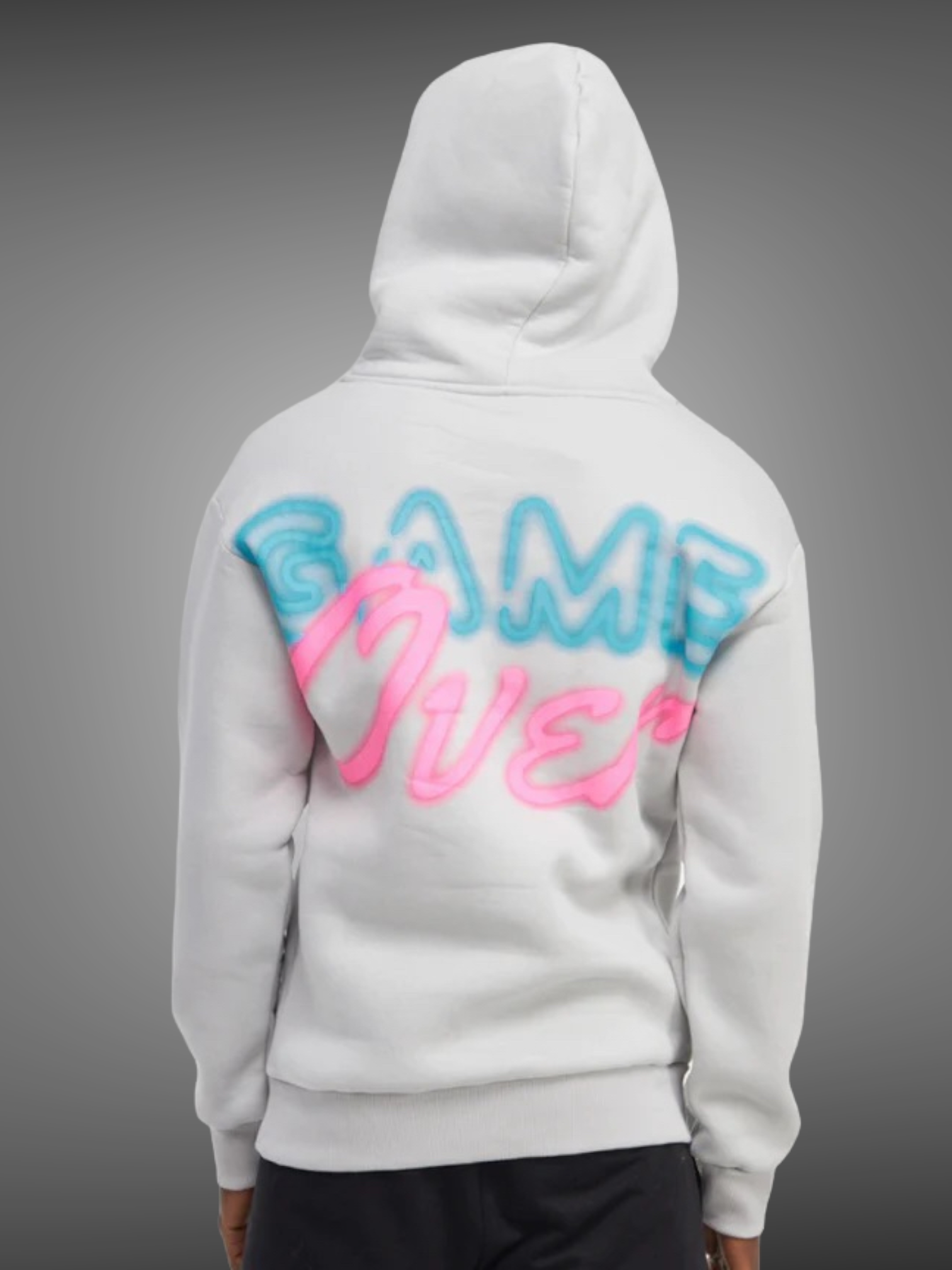 Sweat capuche Game Over gris - Stayin