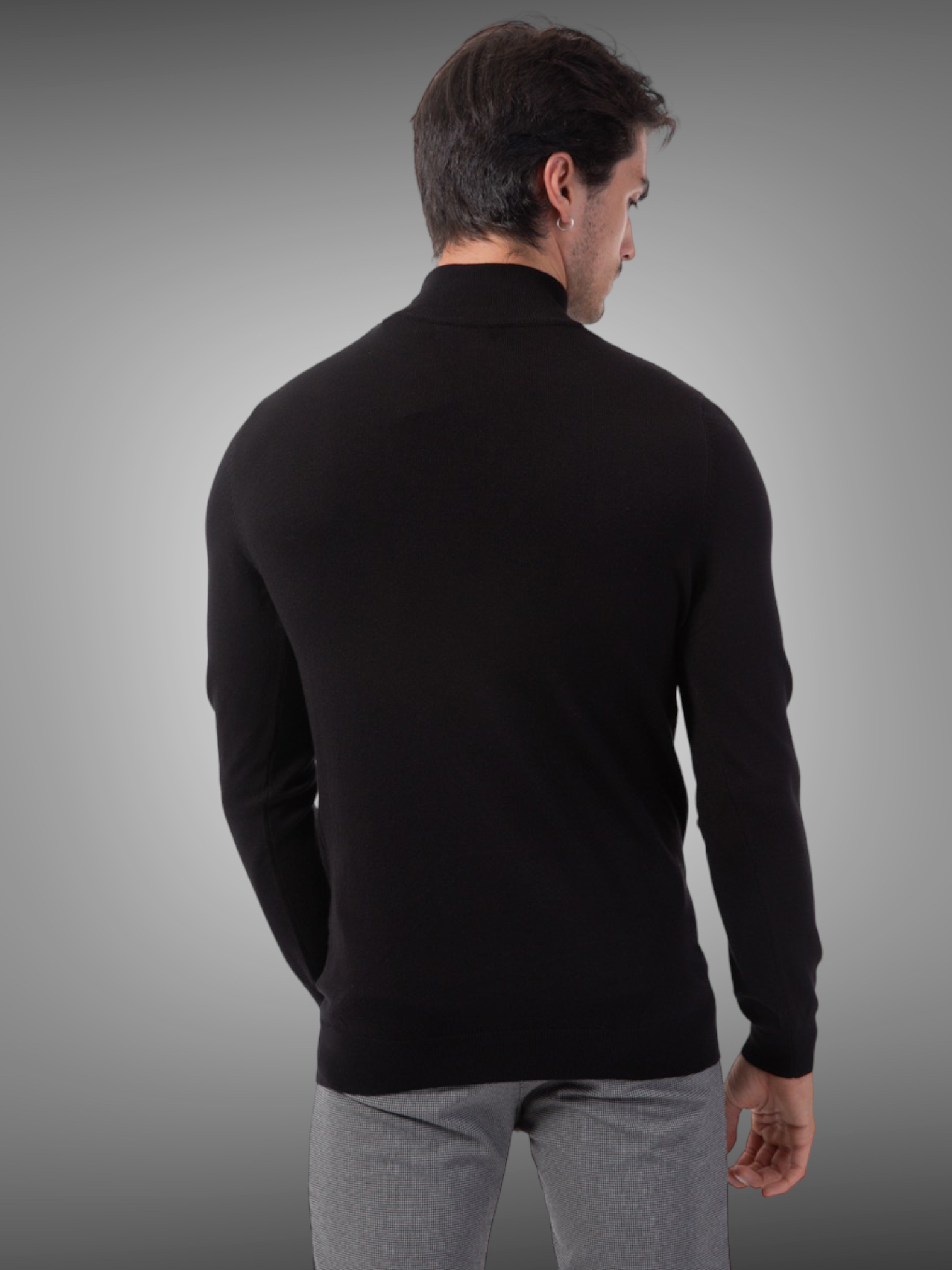 Frilivin - Pull Col montant noir - Stayin