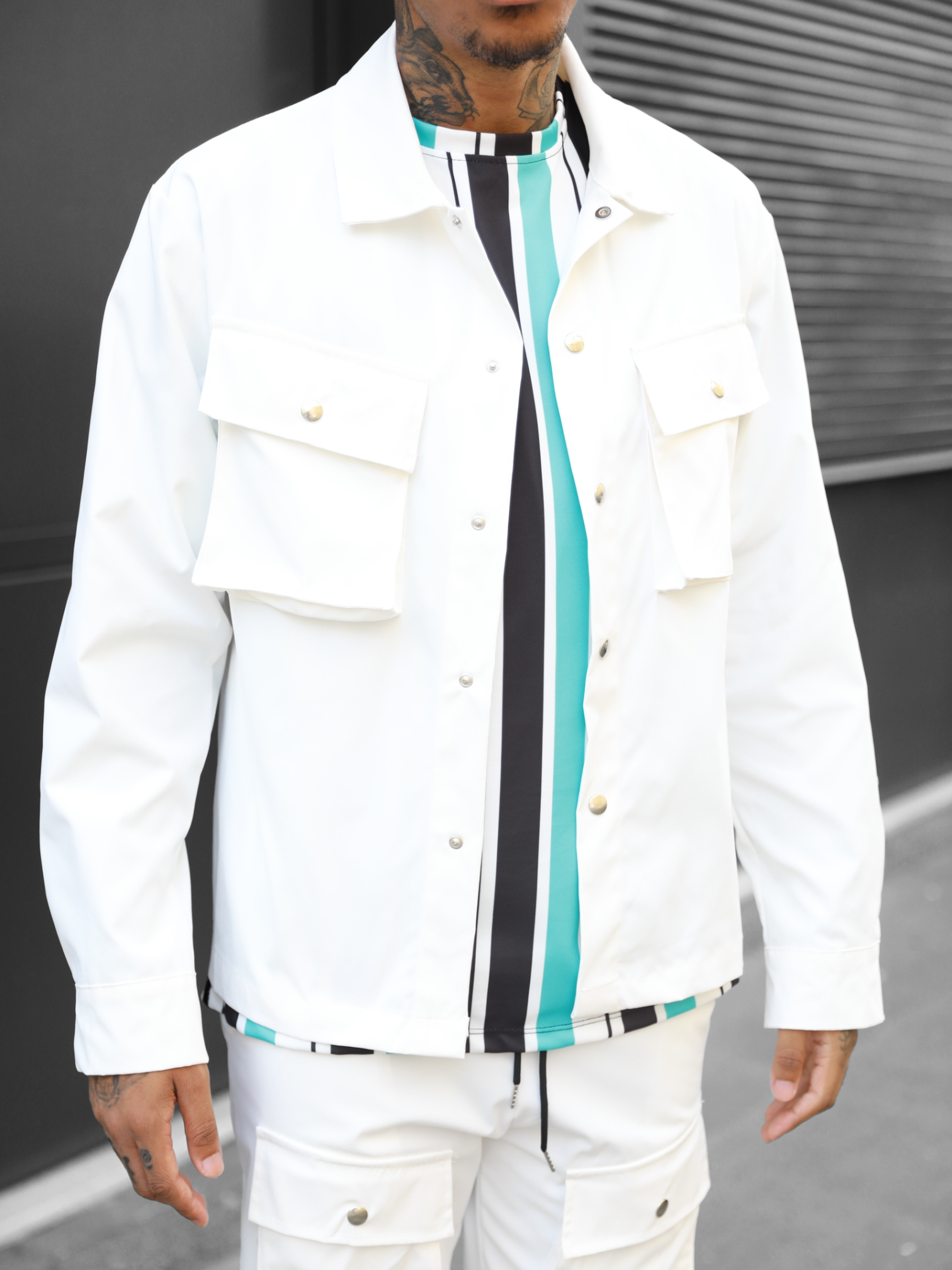 Veste cargo blanche - Stayin