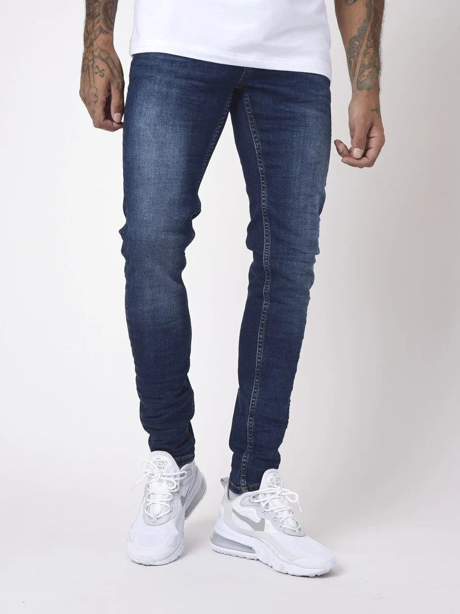 Project X Paris - Jean skinny basic bleu brut effet gratté - Stayin