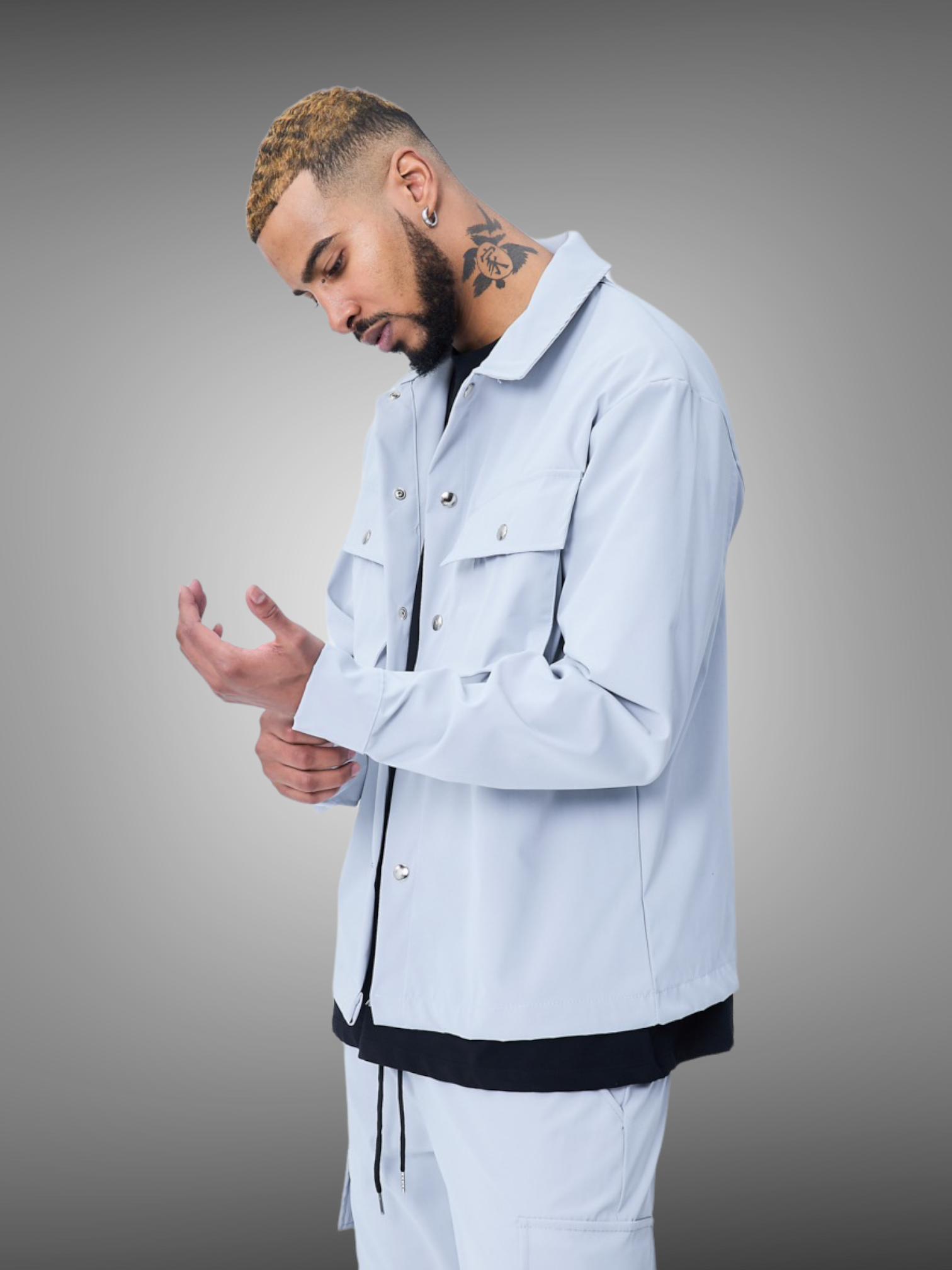 Veste cargo gris clair - Stayin