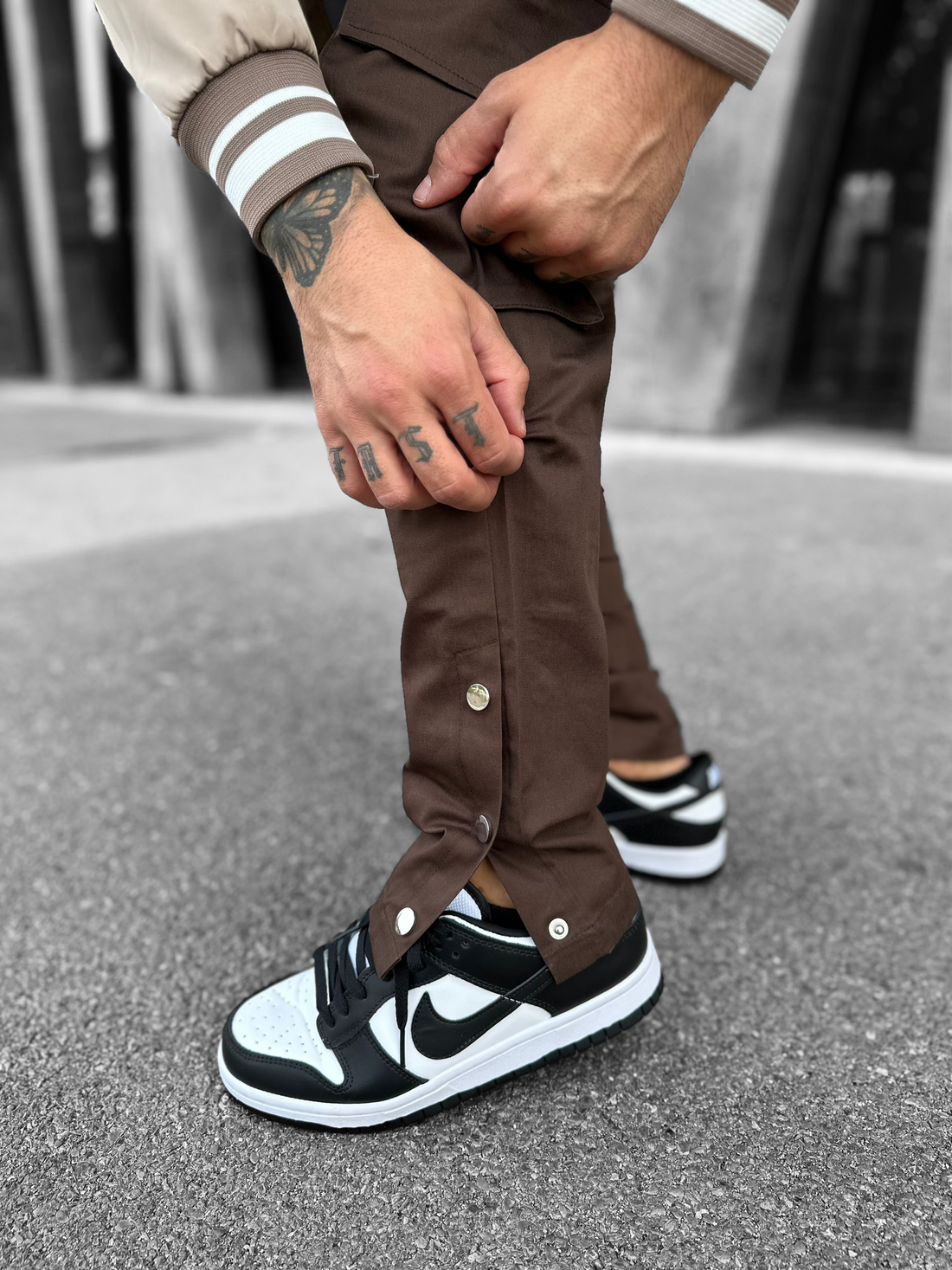 Pantalon Cargo Sydney 3 boutons Marron - Stayin