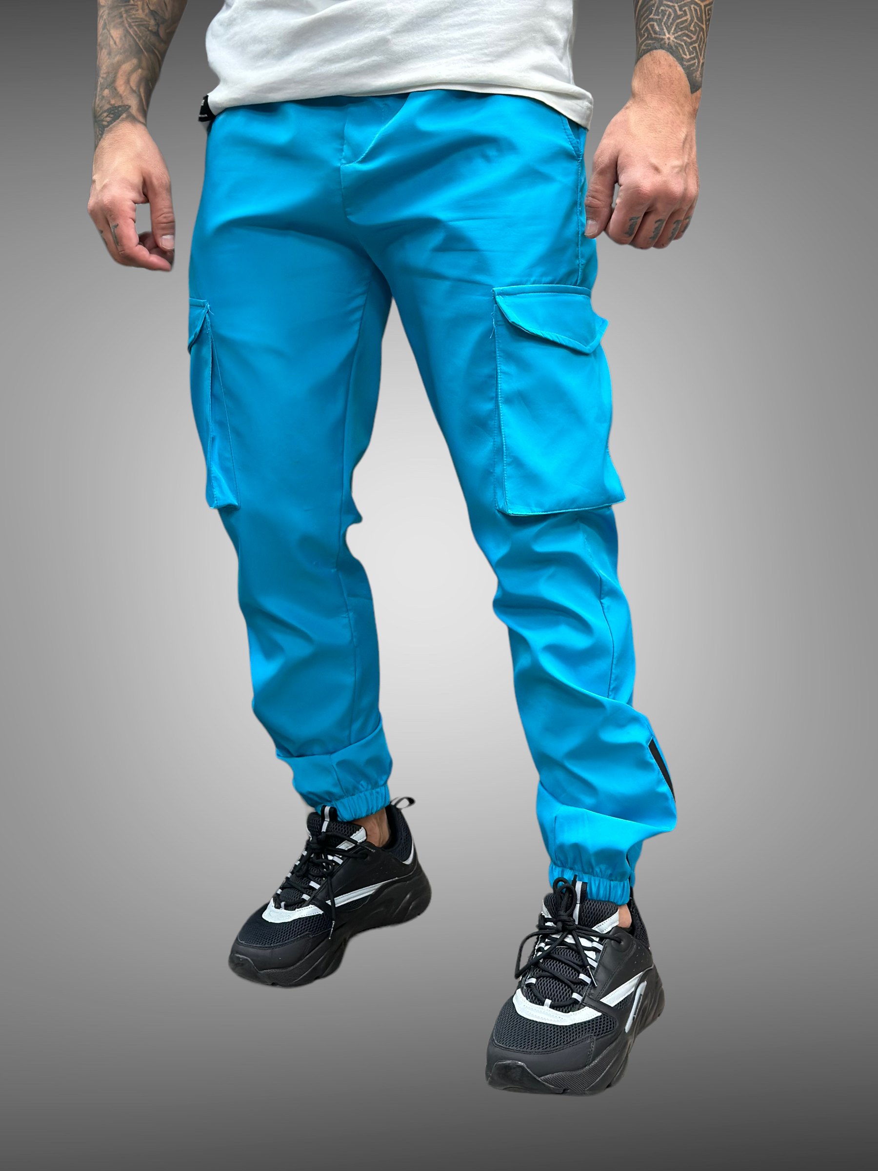 Pantalon Cargo imper bleu - Stayin