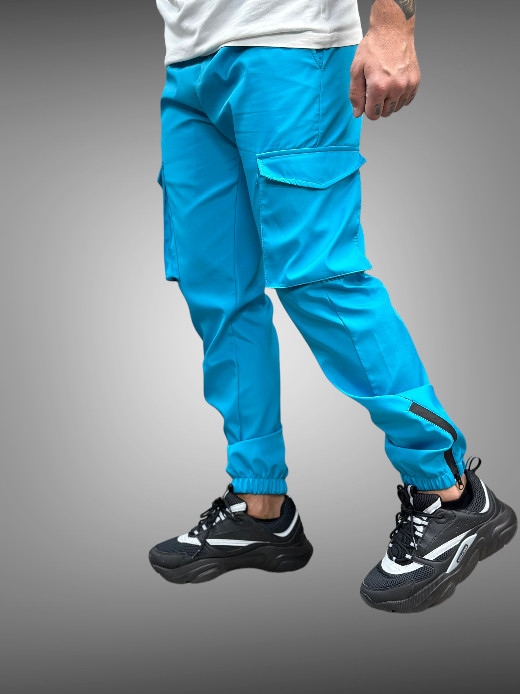 Pantalon Cargo imper bleu - Stayin