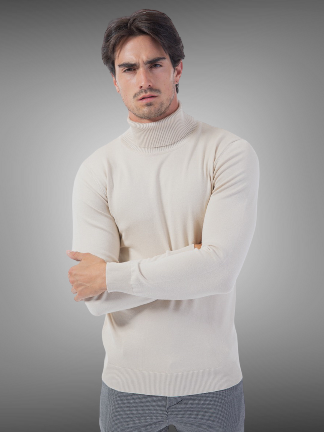 Frilivin - Pull Col roulé beige - Stayin