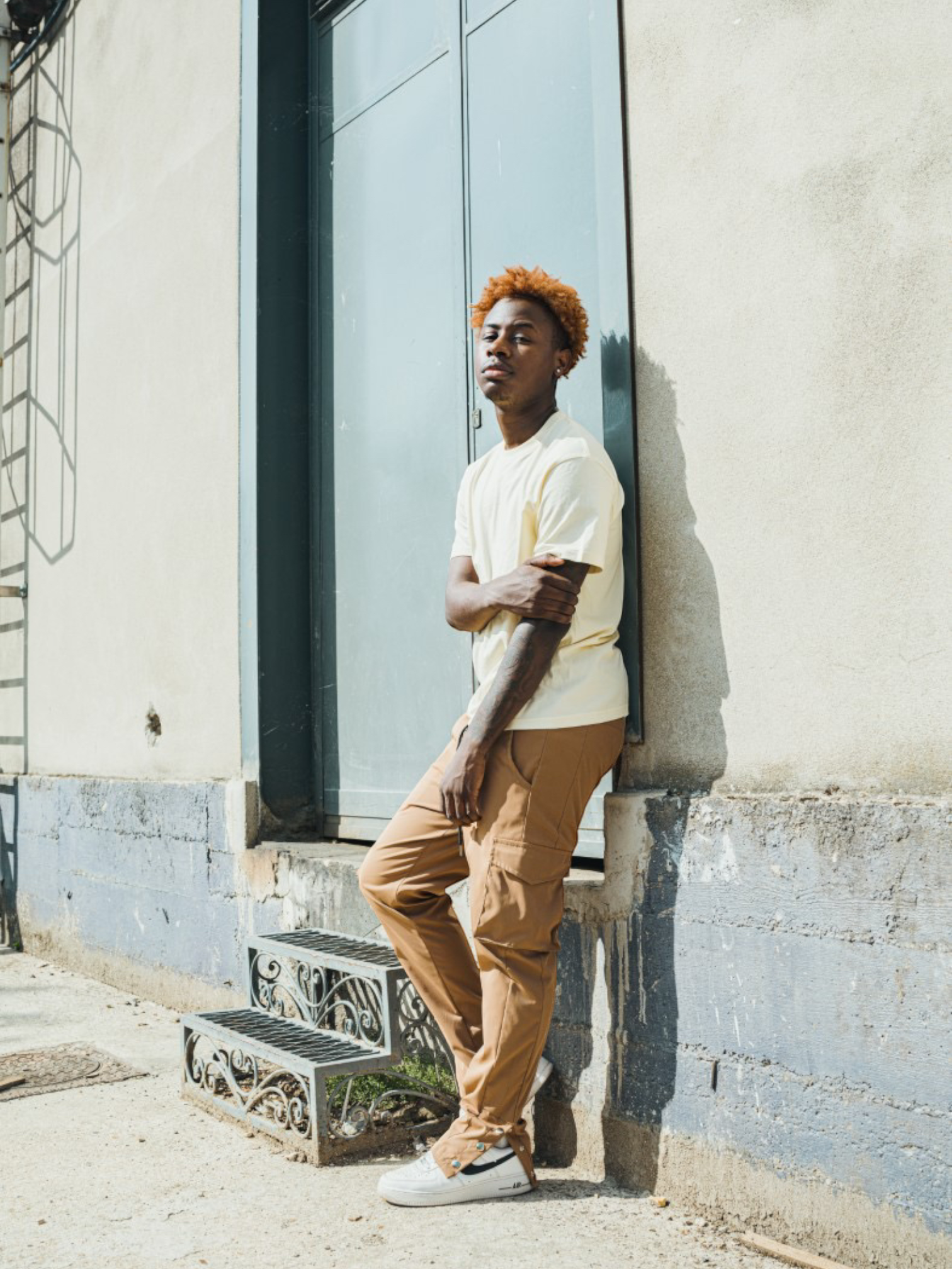Pantalon Cargo Atlanta 3 boutons camel - Stayin