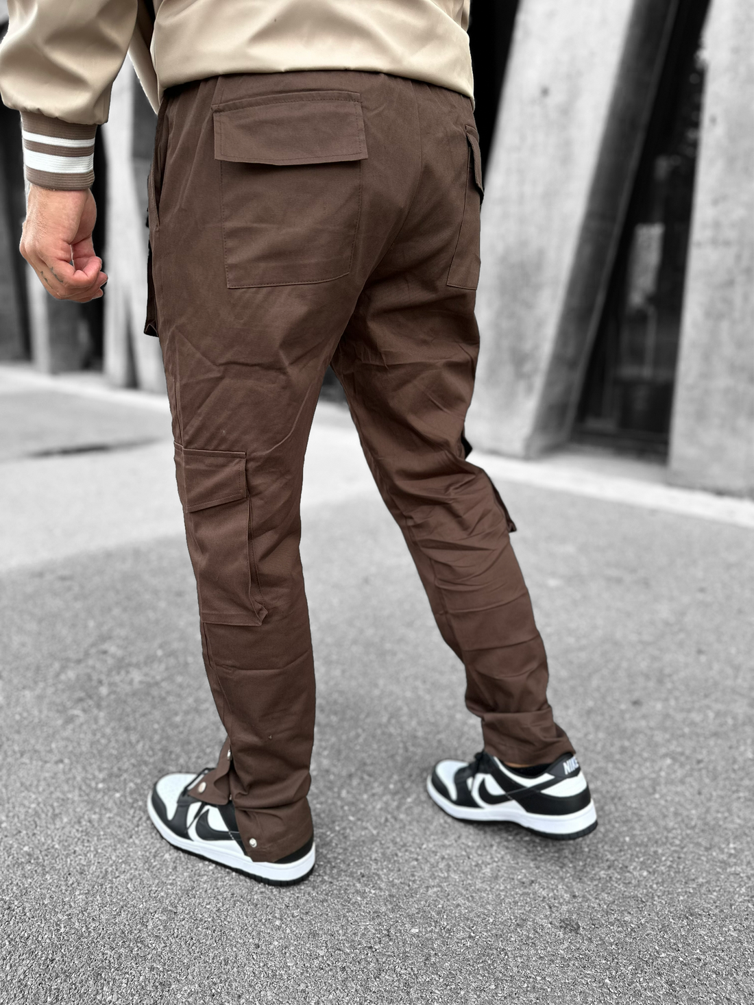 Pantalon Cargo Sydney 3 boutons Marron - Stayin