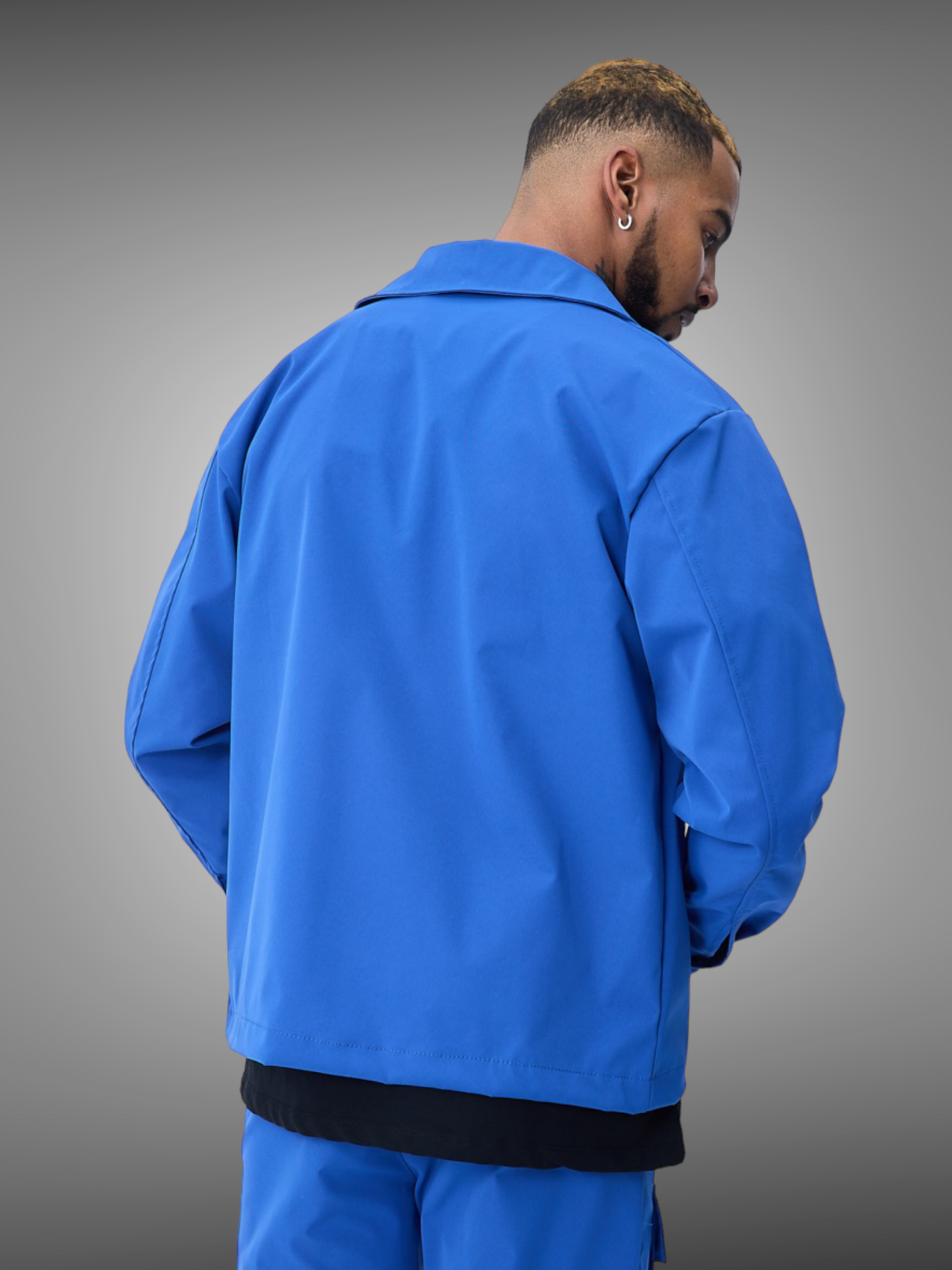 Veste cargo gris bleu roi - Stayin