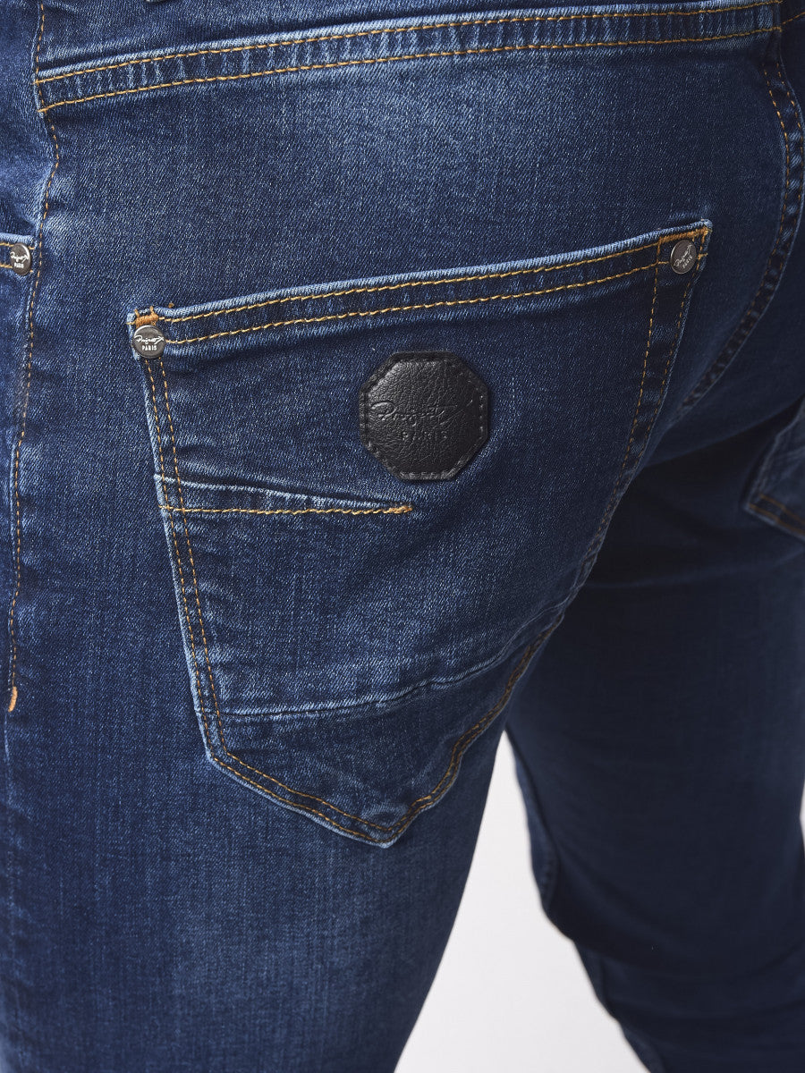 Project X Paris - Jean skinny basic bleu brut effet gratté - Stayin